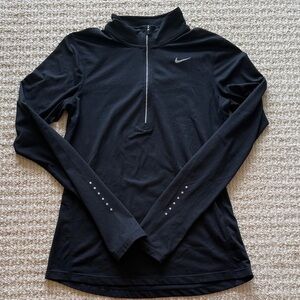 Nike Women's Black Long Sleeve Top 1/2 zip